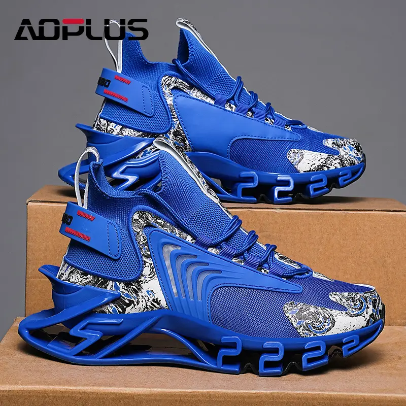 Men's shock-absorbing sports shoes - breathable, anti-slip, durable training shoes - suitable for running, fitness, and outdoor travel.