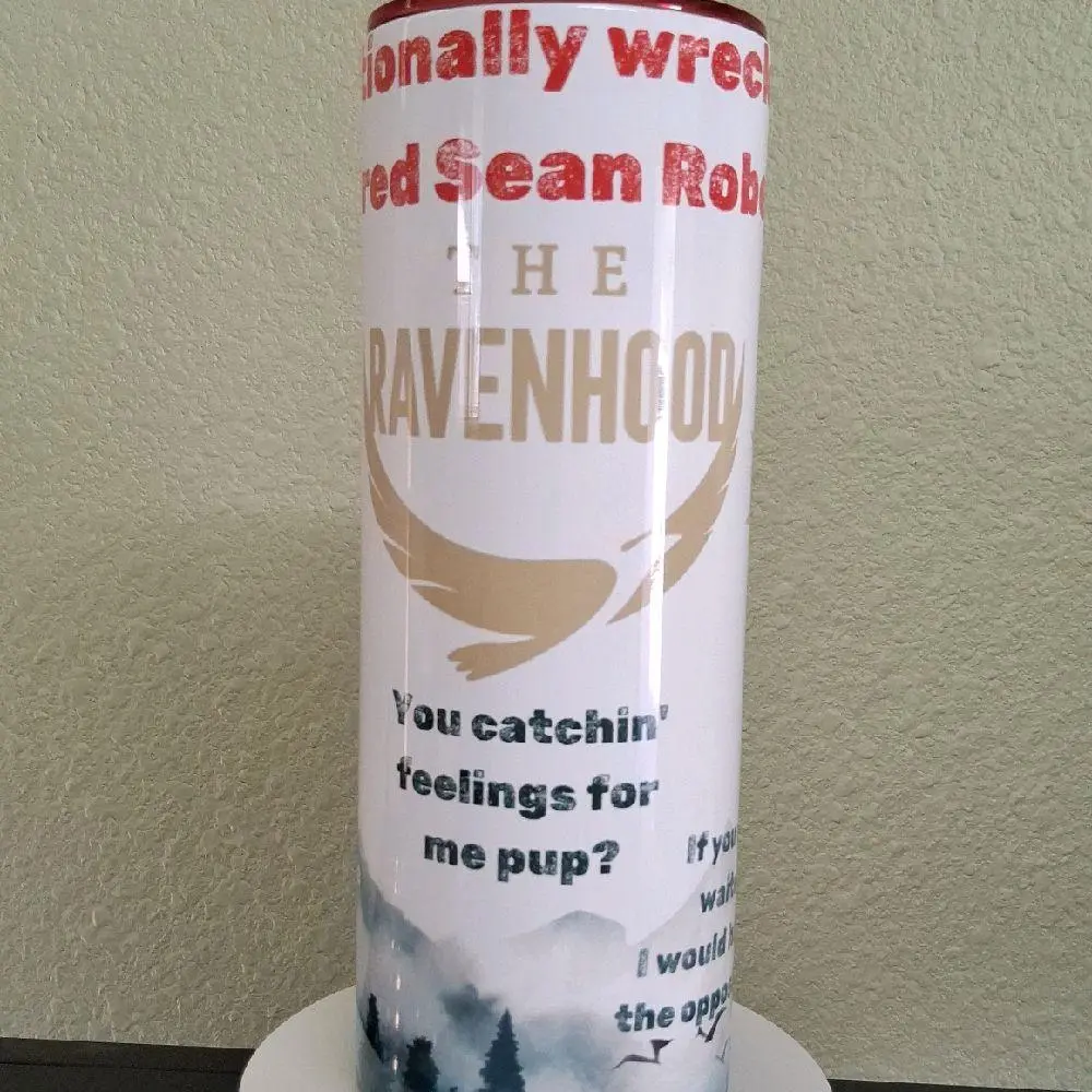 Ravenhood Officially Licensed 20 oz Double-Wall Insulated Tumbler Stylish Drinkware for Fans of Sean Emotionaly Wrecked Design Easy to Clean Practical Flask Insulation