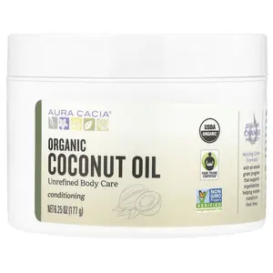 Aura Cacia Organic Coconut Oil, 6.25 oz (177 g)