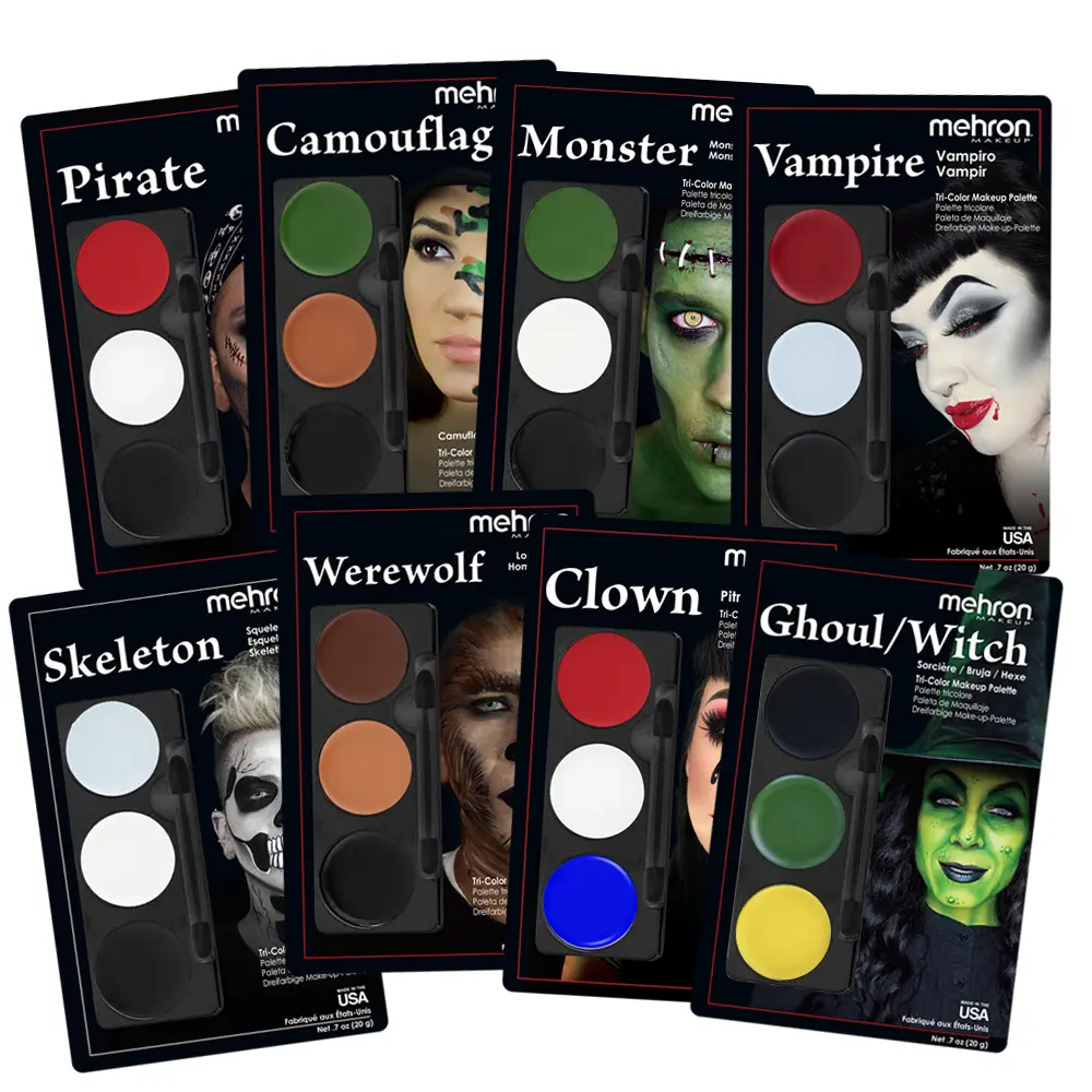 Mehron Tri-Color Character Makeup Palettes Mehron Tri-Color Character Makeup Palettes