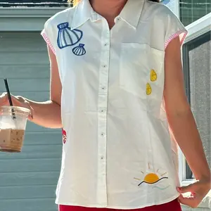 Seaside Embroidered Tunic