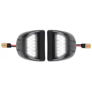 LED License Plate Lights for Chevy & GMC Pickup – 18-LED White Bulbs, Plug & Play, Waterproof Replacement