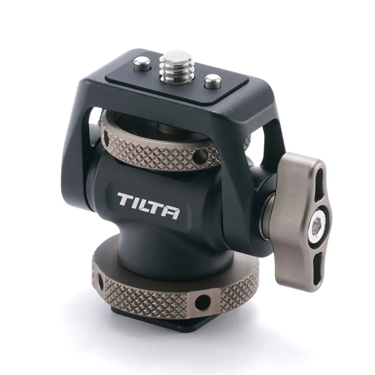Tilta Adjustable Camera Cold Shoe Mounting Bracket - Black, with Resistance, Rotation Lock, for Camera Monitor & Accessory Setup, 0.5G