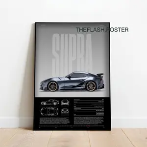 Toyota Supra Poster | GR Supra | Physical Print  Product without frame