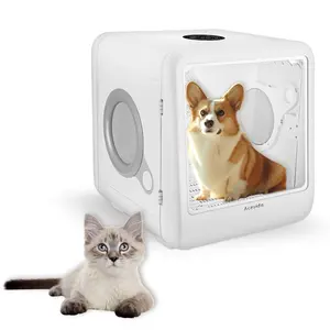 Pet Cage Box Cat Dryer-65L Pet Dryer Box for Cats, Puppy Dogs and Minipets,4 Quick-Set Modes/Ultra Quiet/Adjustable Temp. and Timer,Automatic Door Opening,Cat Bed Convertible,Child Lock