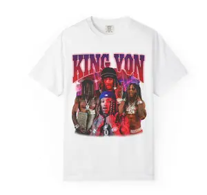 King Von Graphic Tee Rap Legend Tribute Shirt for Men