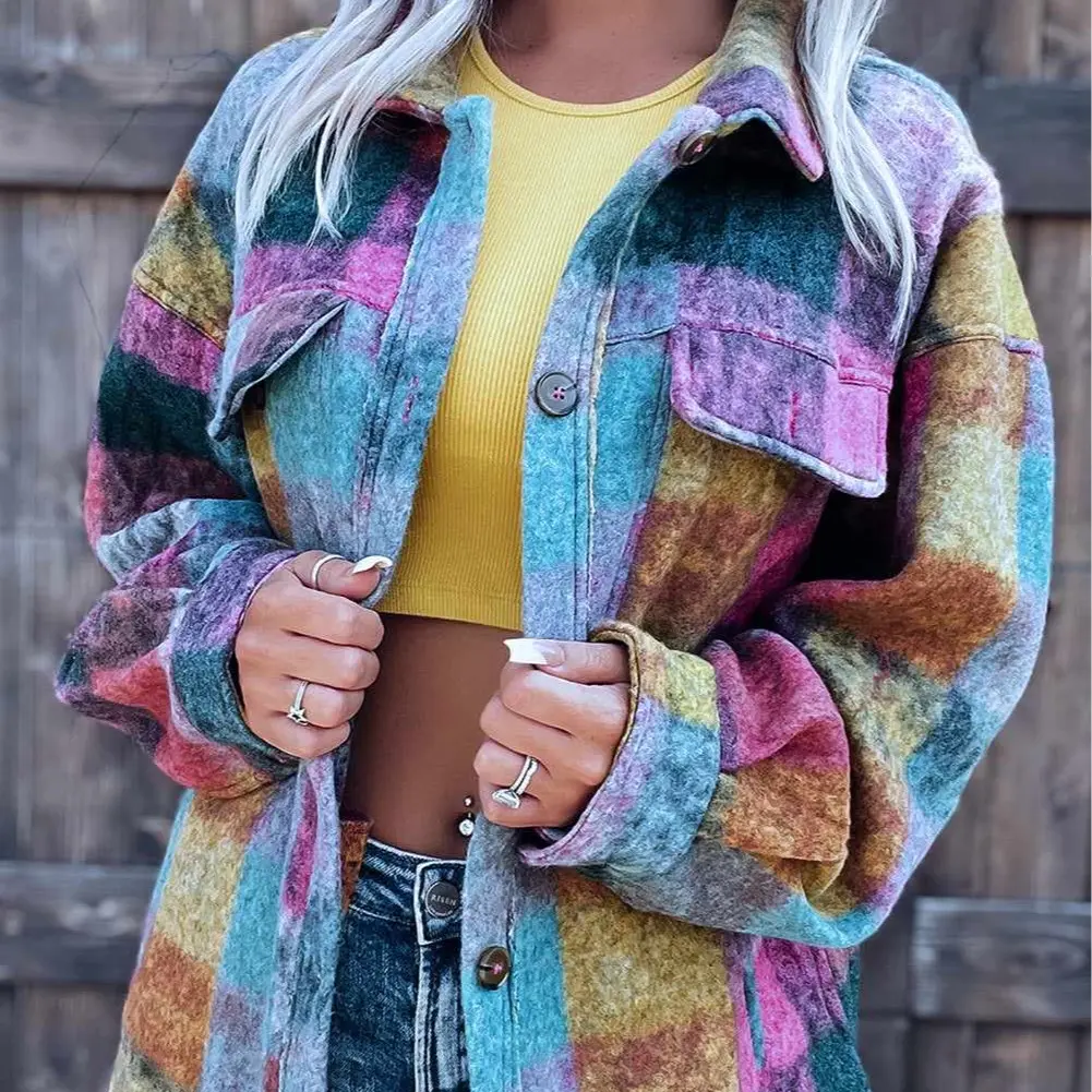 Multi-Color Flannel Jacket Multi-Color Flannel Jacket