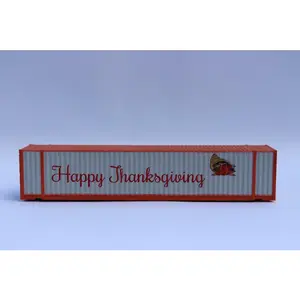 Jacksonville Terminal Company 485025 "VS" THANKSGIVING - 48' HIGH CUBE corrugated container with Magnetic system., N Scale