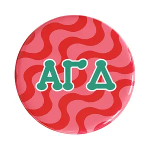 Alpha Gamma Delta Groovy Sorority Button
