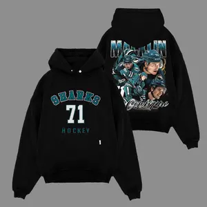 Macklin Celebrini 71 For Sharks Territory Premium Cotton Hoodie Sweatshirt T-Shirt (Made In US), The 1991 Club Hockey, Chester Fans Shirt, Game Day Outfits, Gift For Hockey Fans, Hockey Graphic Hoodie