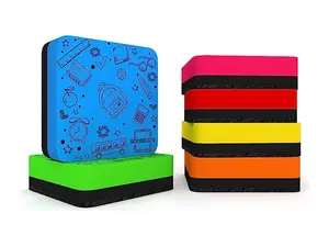 6 pack Magnetic Dry Erase Erasers Assorted Colors