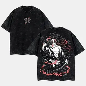 valentine shirts "Kokushibo Upper Moon 1" Demon Slayer Retro Vintage Unisex Oversize Anime Manga  Heavyweight Cotton T-shirt, Gift For Anime Fan, Anime Lover Clothes Top Oversized Tshirt