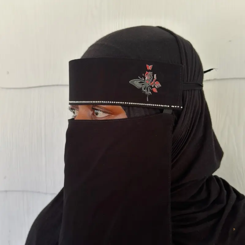 New Muslim Women's Niqab, Breathable Full-Face Islamic Veil for Daily Wear