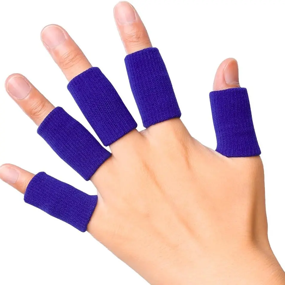 5-Piece Finger Support Protection Set, Soft Comfort Padding, Pressure Safety, Elastic Breathable, Ideal for Basketball, Volleyball, Baseball, Activities, Gym, Versatile Use, Gym Workouts, Sports