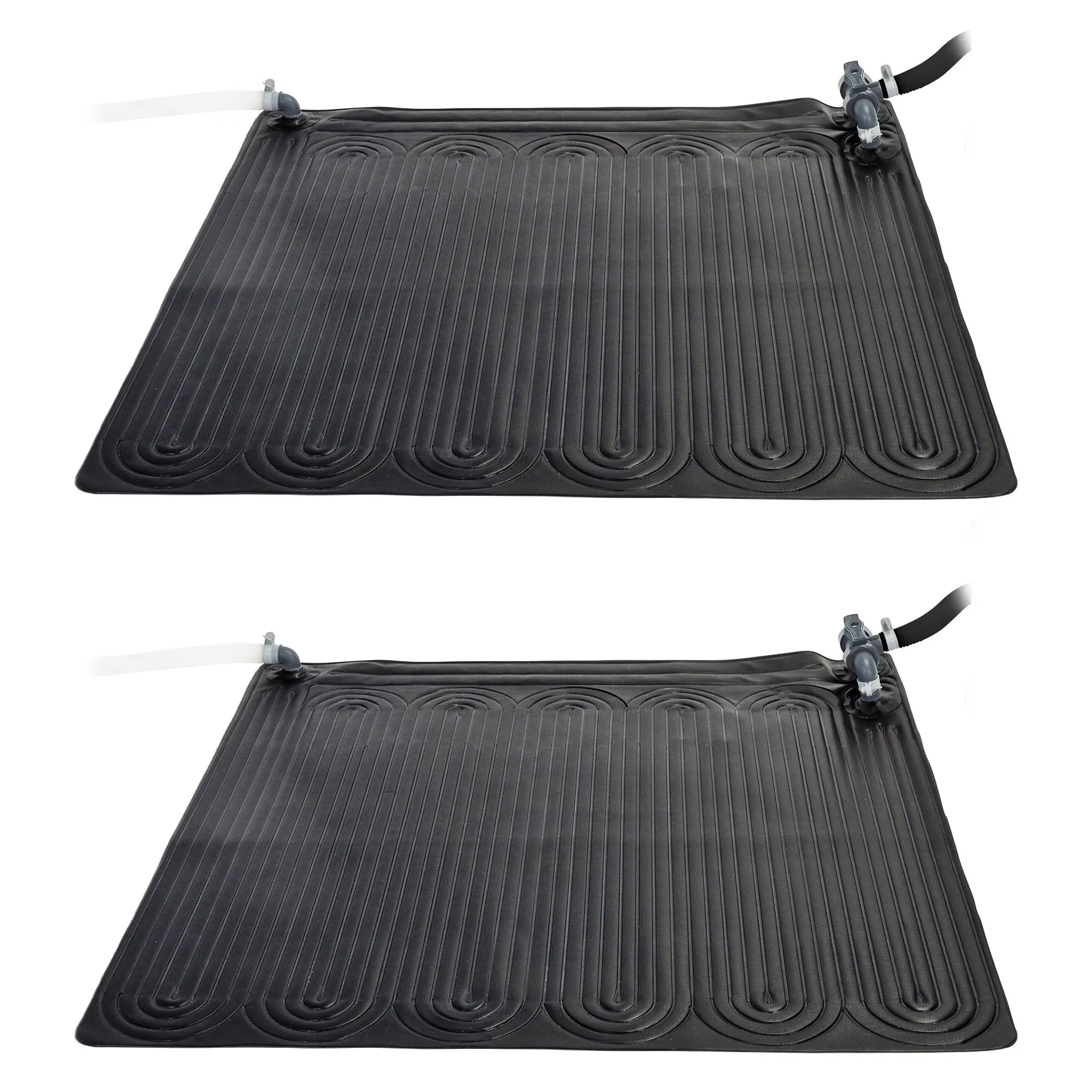 Intex Above Ground Swimming Pool Water Heater Solar Mat 28685E, Black (2 Pack)