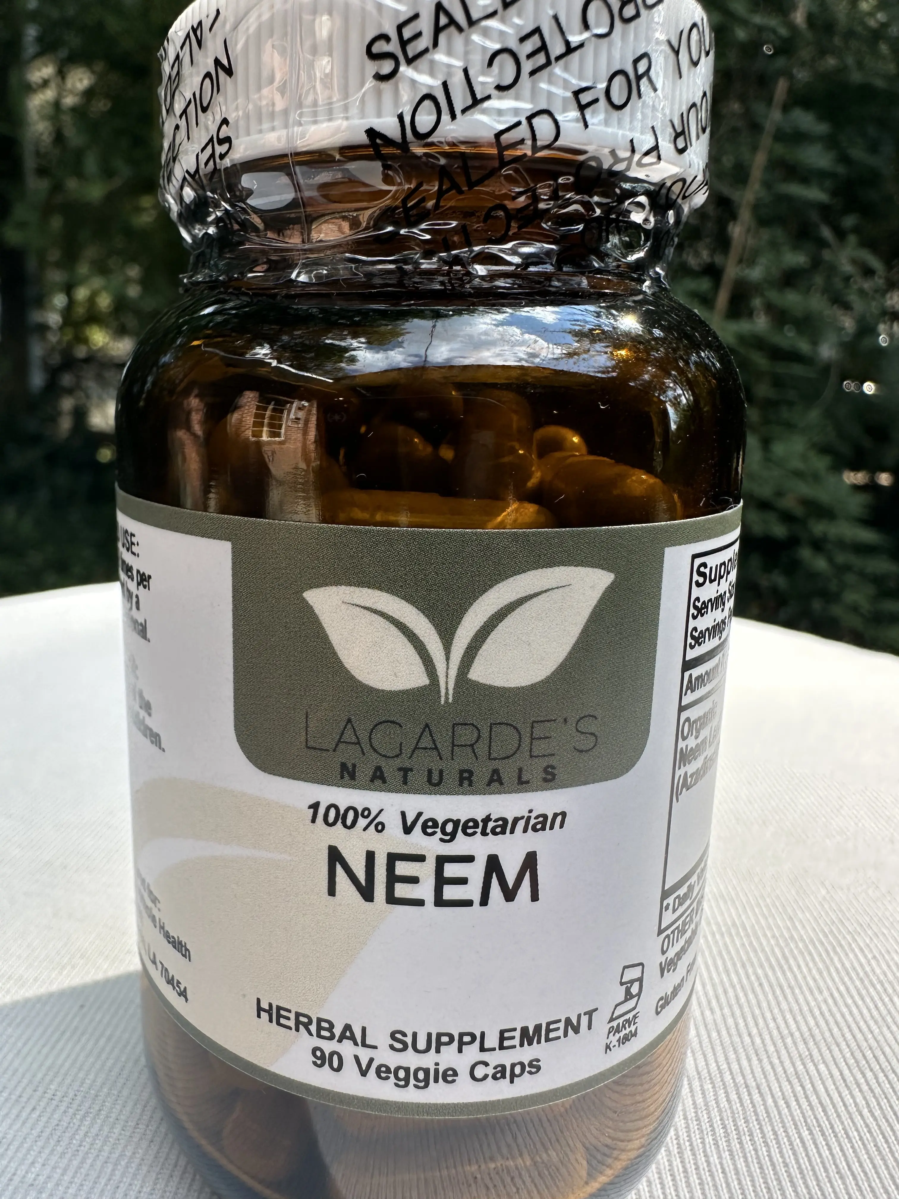 Lagarde's Naturals Neem 90 Veggie Caps