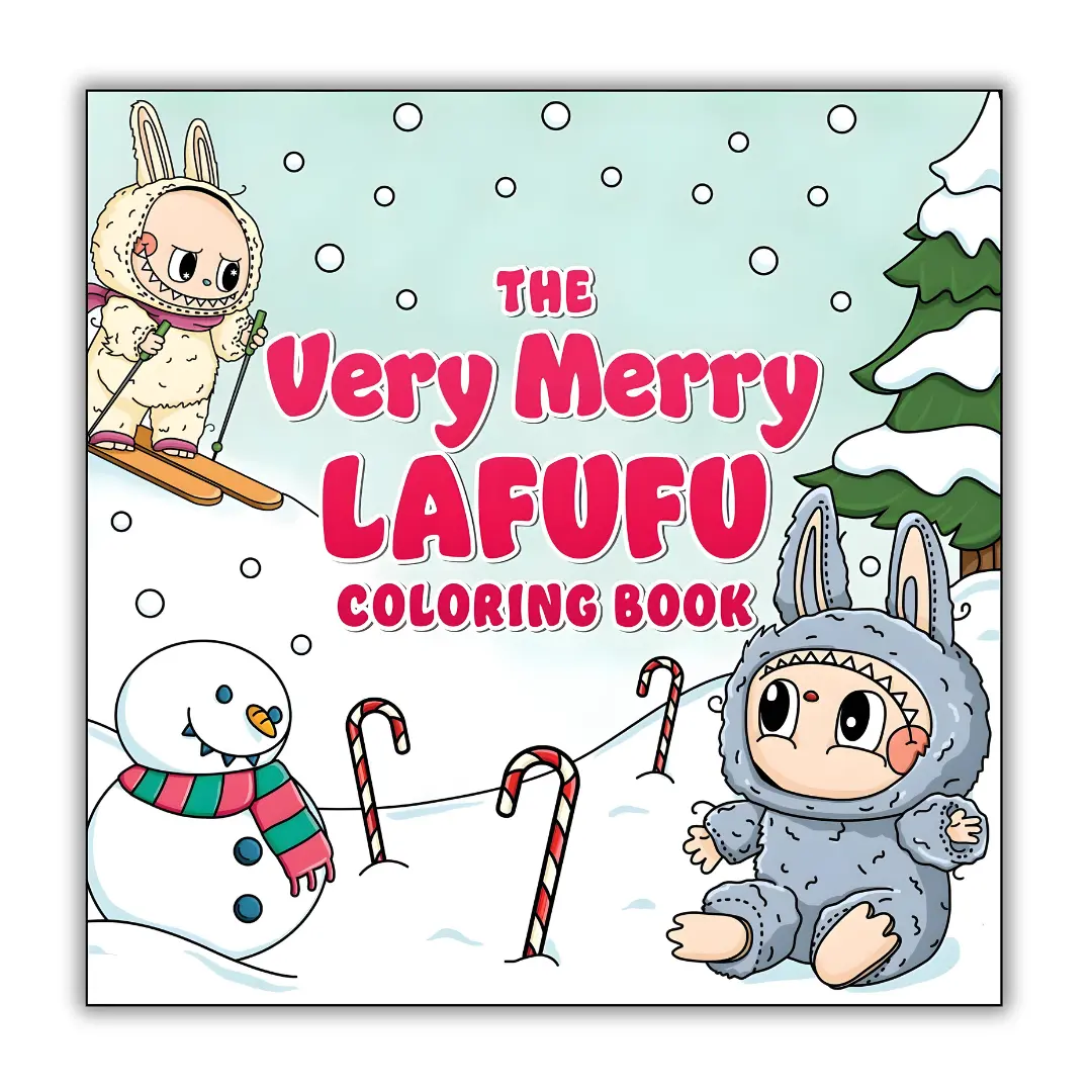 The Very Merry Lafufu Coloring Book Step Into Sweet World Coloring Pages Featuring Lovely Toy Character Illustrations for All Ages Calm & Inspiration anxiety relief Watercolor Workbook