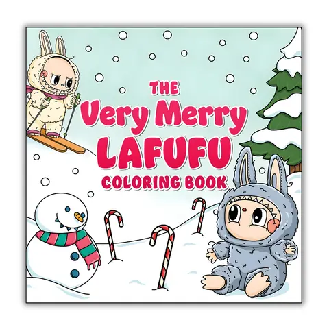 The Very Merry Lafufu Coloring Book Step Into Sweet World Coloring Pages Featuring Lovely Toy Character Illustrations for All Ages Calm & Inspiration anxiety relief Watercolor Workbook