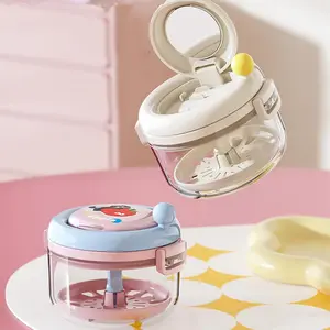 Retainer Cleaner Case Box,Storage Soak Container with Drain Tray for Travel Cleaning with Mirror and Brush