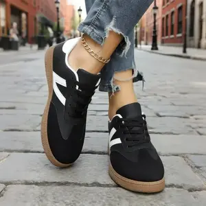 Women’s Lace-Up Sneakers – Lightweight Sports Shoes, Casual Flats, Outdoor Walking Shoes, Running Footwear, Gift