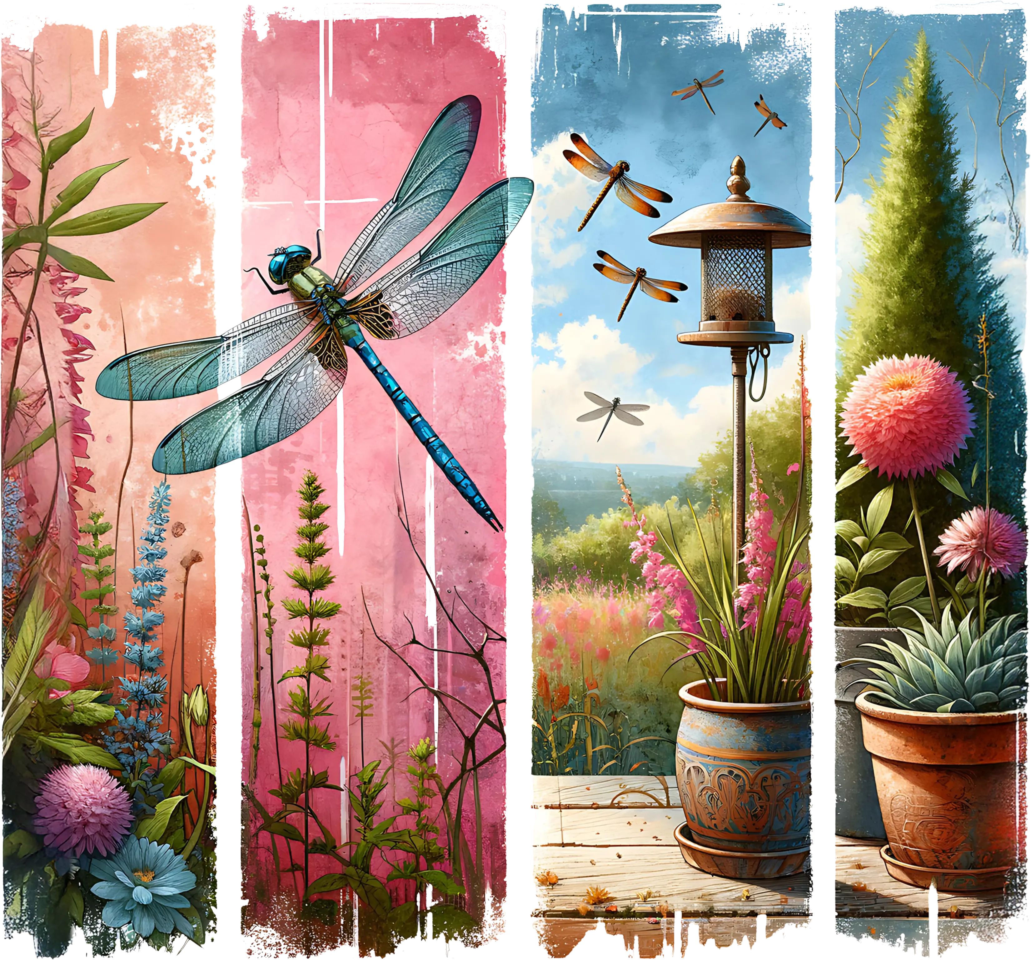 DTF Transfer – CK Dragonfly Scene Multi Sizes