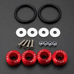 Heavy Duty Push Button Hood Latch Lock Kit with Lock Washer, Quick Release Fastener for Car Truck SUV Bumper Trunk, Easy Installation & Enhanced Safety, Universal Fit Front Rear Hood Bonnet