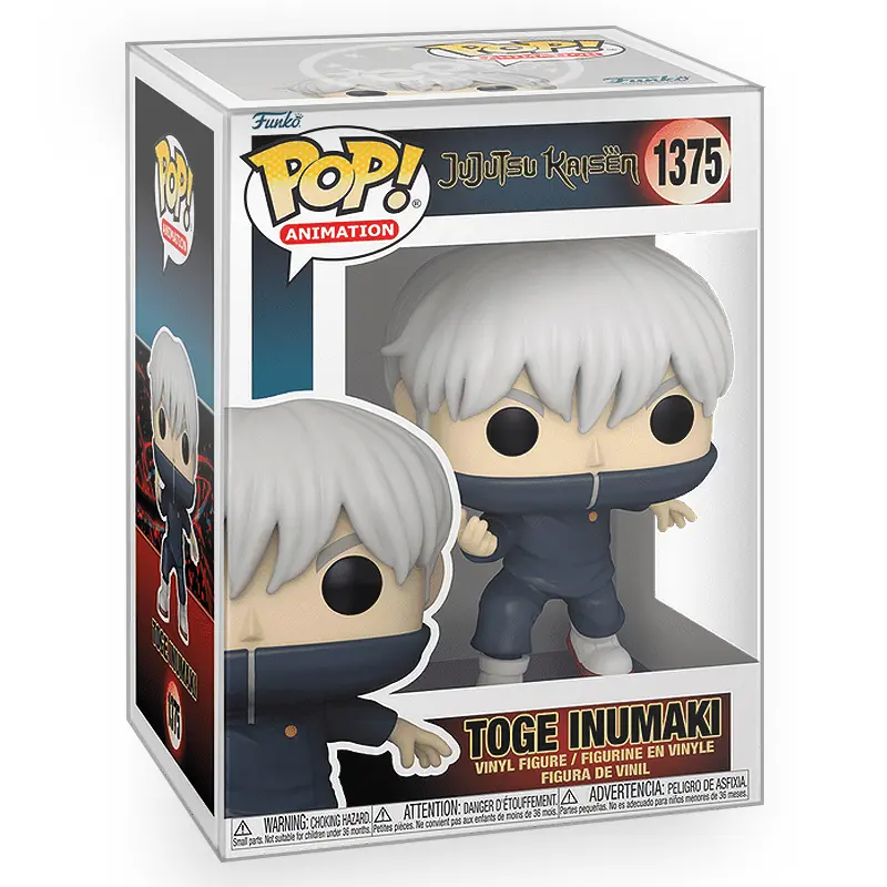Funko POP Anime: Jujutsu Kaisen (JJK) - Toge Inumaki Vinyl Figure with Epic Collectibles Premium Box Protector Included