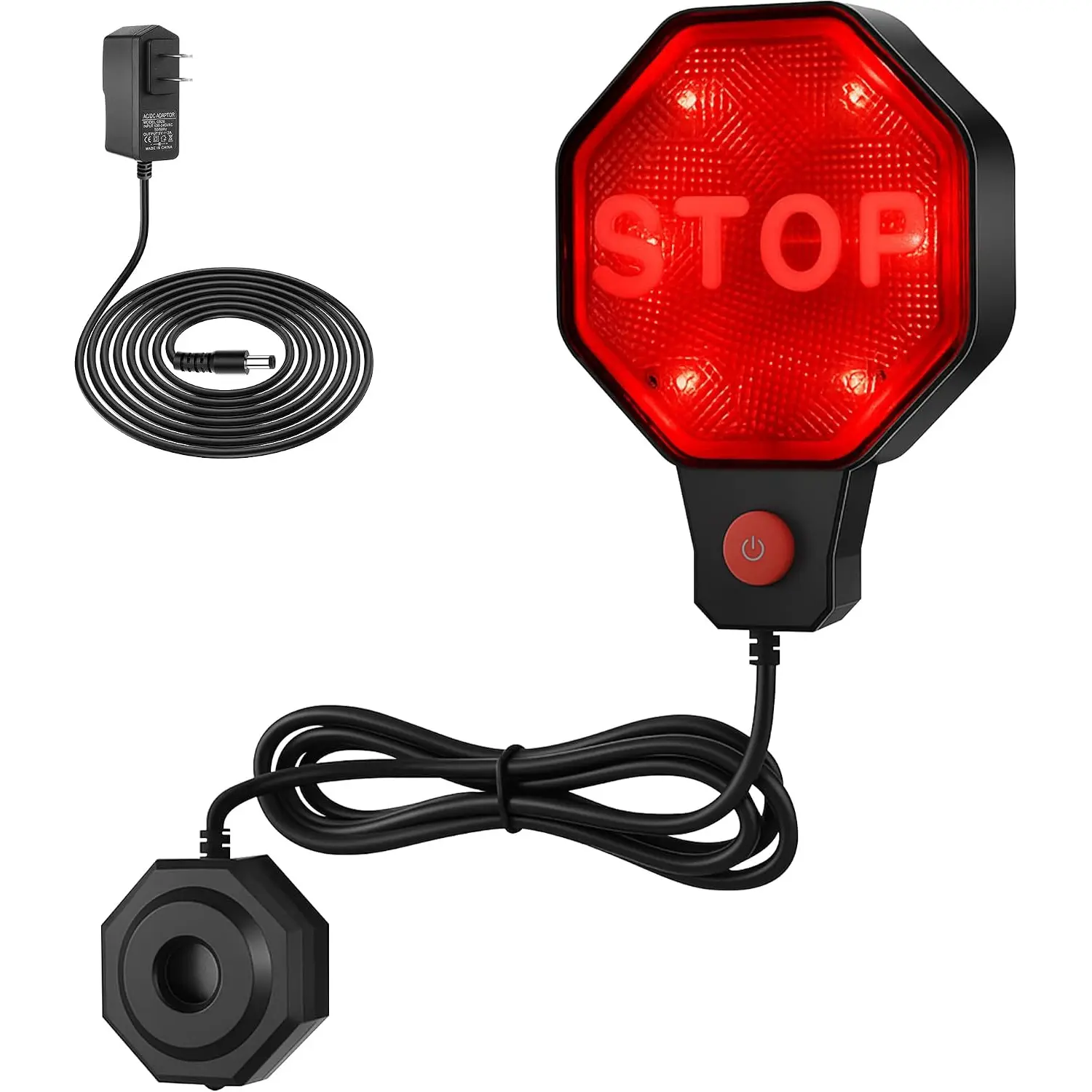 Adjustable Garage Parking Sensor with LED Display, Black