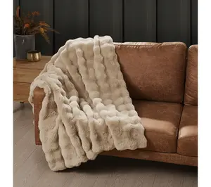 Frye Bubble Rabbit Faux Fur 50x70 Throw