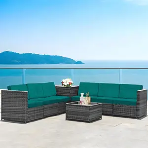 Outdoor Sofa Cover, 8 Counts/set Modern Solid Color Sofa Cushion Cover, Furniture Protector for Home Garden Patio Yard