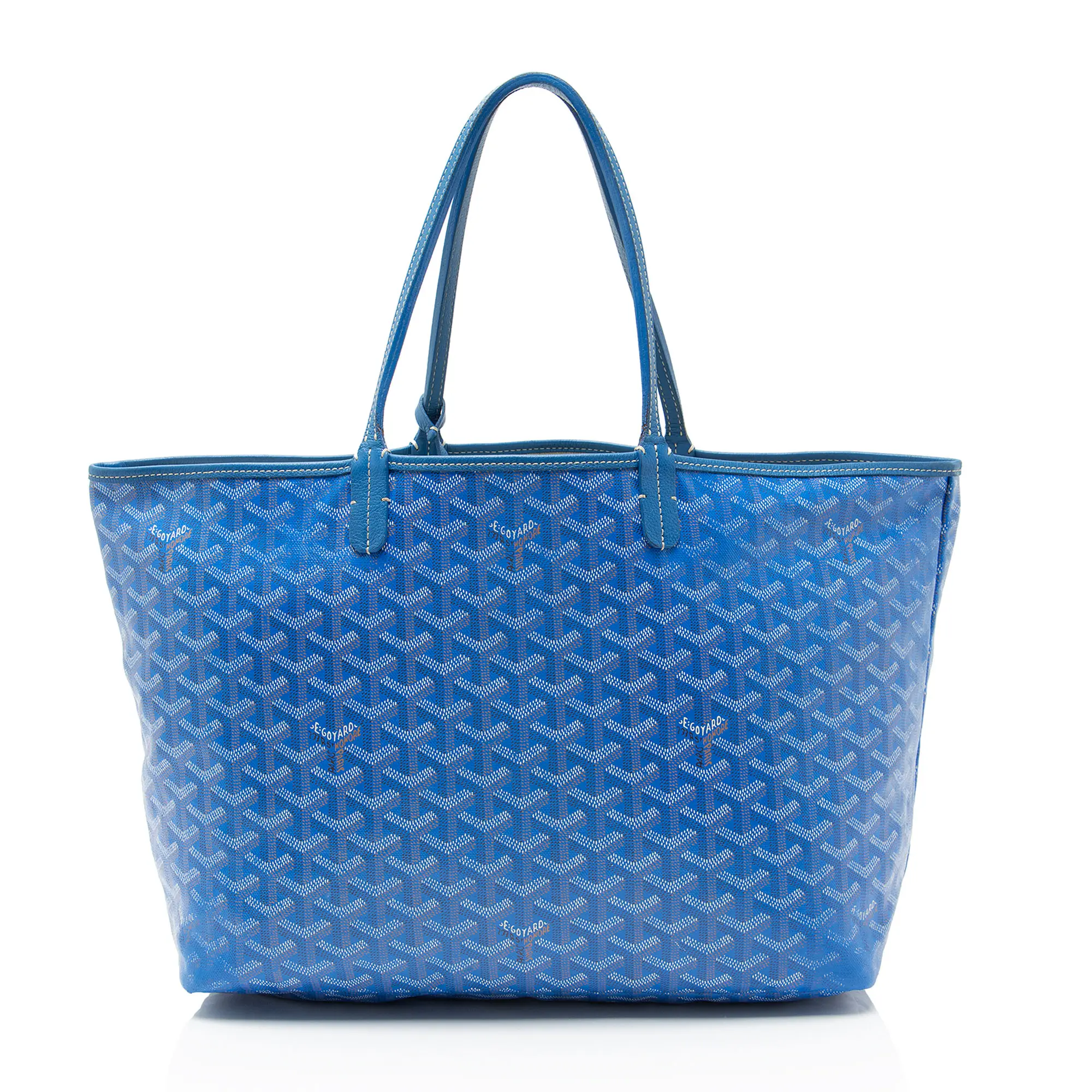 Pre-owned Goyard Leather Tote Bags Goyardine Canvas St. Louis PM Tote