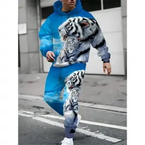 3-Pack Men'S Casual Sports Hoodie and Sweatpants Set, Solid Color, Long Sleeve Pullover with Pocket, Knit Polyester, Slight Stretch, Regular Fit, Elastic Waist with Drawstring, Ribbed Cuff Pants - Spring/Fall Athletic Outfit Clothing FabricGift 3-Pack Men'S Casual Sports Hoodie and Sweatpants Set, Solid Color, Long Sleeve Pullover with Pocket, Knit Polyester, Slight Stretch, Regular Fit, Elastic Waist with Drawstring, Ribbed Cuff Pants - Spring/Fall Athletic Outfit Clothing FabricGift