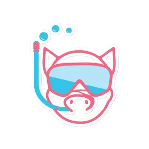 Snorkle Pig stickers