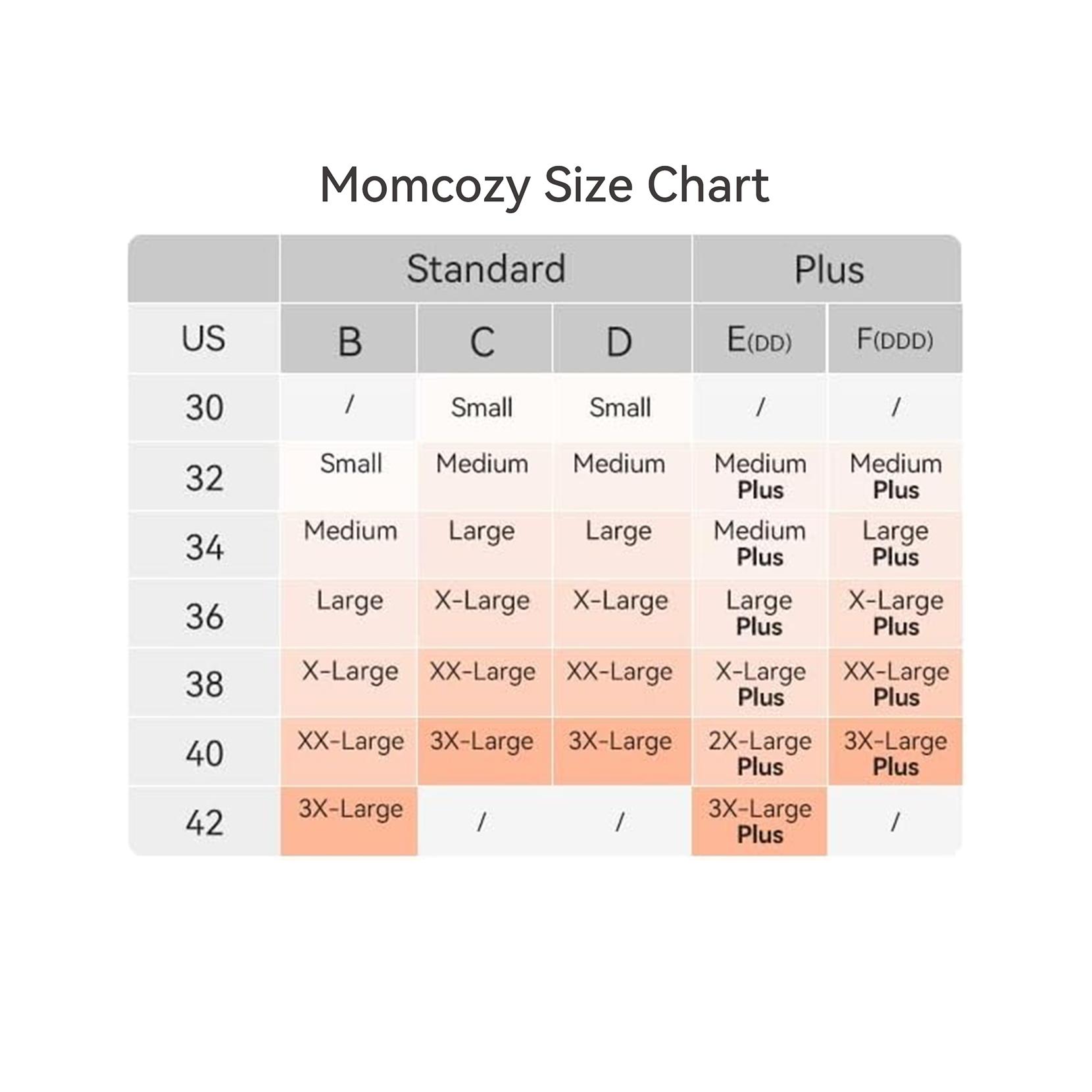 Momcozy M-3XL Nursing Bras for Breastfeeding YN21 Seamless Ultra Comfort Maternity Bra Natural Shape Pregnancy Sleep Bralette with One-hand Access Nursing Clips，B