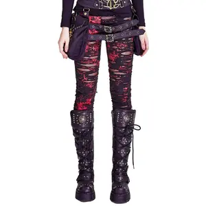 Unholy Punk Leggings [RED]