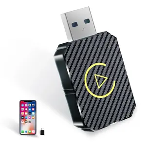 2026 upgraded version Android and wireless CarPlay USB CarPlay wireless dongle, suitable for iOS/Android, Wireless Multiplatform, lag-free wireless CarPlay and Android Auto adapter - provides stable and fast connection for iPhone/Android
