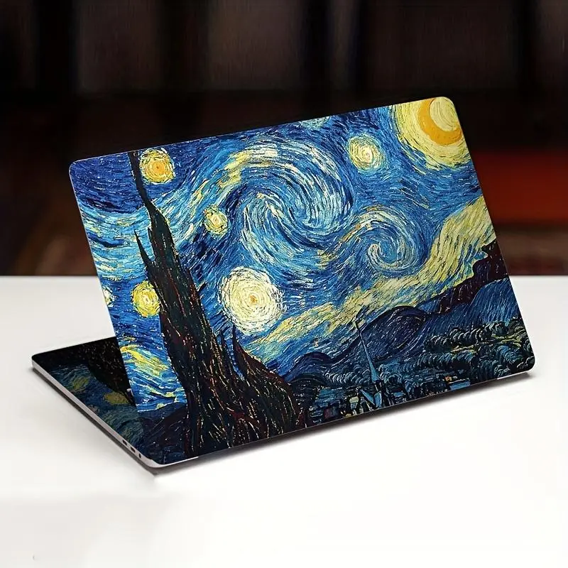 Starry Night Laptop Sticker, Laptop Skin Cover, Anti-scratch Laptop Decal, Laptop Protector for HP Dell Lenovo Apple Asus Compaq