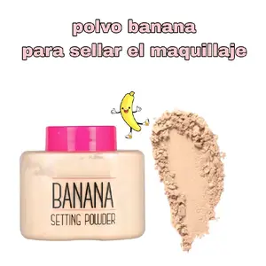 banana powder.  polvo banana para sellar el maquillaje