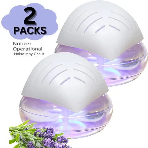 Compact Small Space-Saving Home Air Washer Purifier - Adjustable, Essential Oil Compatible, Natural Aromatherapy Diffuser, LED Light, Smoke Odor Control, for Bedroom, Office