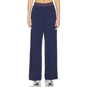 THE UPSIDE Harlan Wide Leg Pant in Navy