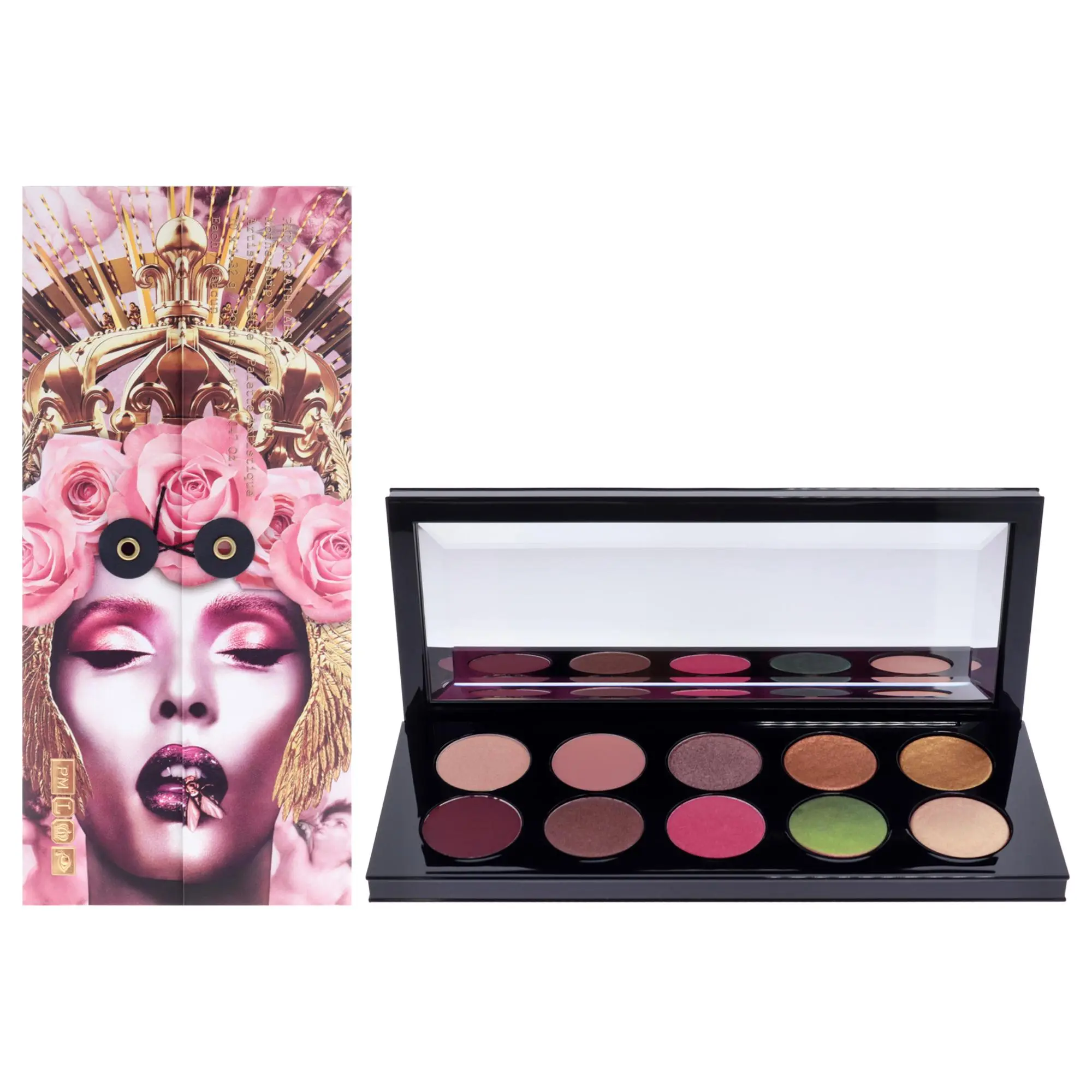 Pat Mcgrath Labs Mothership VIII - Divine Rose II Women's Compact Eye Shadow Palette, 0.047oz Bold Makeup for Colorful Looks