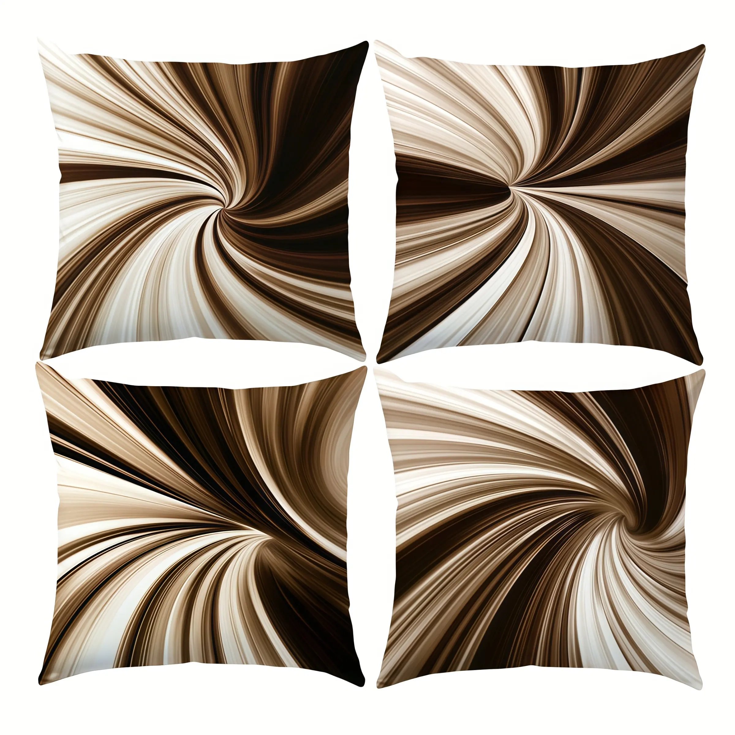 4pcs-Modern Abstract Swirl Minimalist Pattern Throw Pillow Covers,  Home Décor Products, Cushion Cover Decoration for Couch Sofa, Room Decor and Bedroom Decor, Single Sided Printing, No Pillow Core, Cushion Covers For Couches And Sofas