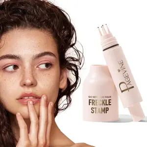 Faux Freckle Stamp, Long-Lasting&Waterproof Freckle Pen, Quick-Dry 5-Point Faux Freckles Maker for Natural Sun-Kissed Look, Easy One-Press Application, Cute & Trendy Gift for Women & Girls