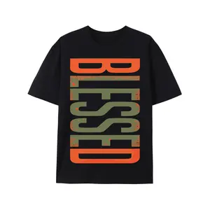 Blessed Olive Army Solar Orange T-Shirt - Vibrant, Color Match for Casual Wear