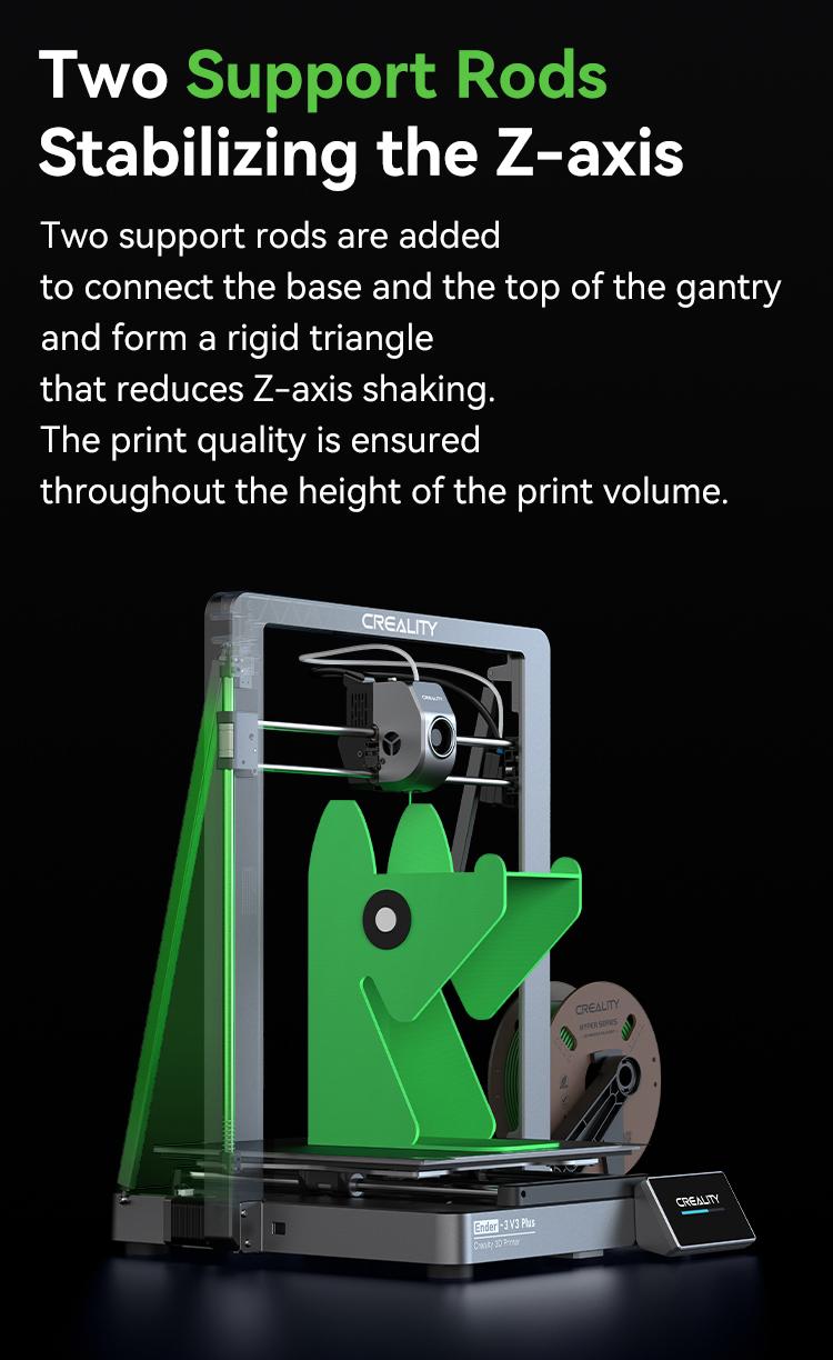 Creality Ender-3 V3 Plus 3D Printer - Dual Motors, CoreXZ Tech, Clog-Free Extruder, and Quick-Swap Nozzle Wifi Creality Ender-3 V3 Plus 3D Printer - Dual Motors, CoreXZ Tech, Clog-Free Extruder, and Quick-Swap Nozzle Wifi