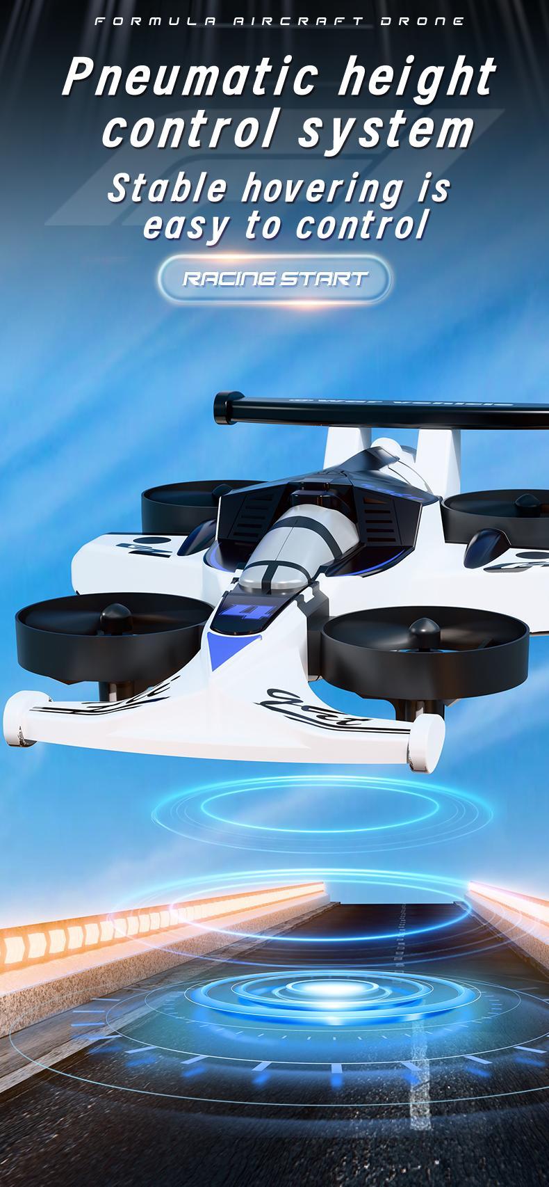 BRRRRT RC Car Plane Combo Toy, Remote Control Flying Car with 360° Drift Wheels, Land and Air Dual Mode, One-Key Takeoff, Durable Crash-Resistant Design, 3 Speed Modes, RC Toys for Kid Boys and Girls Age 4+