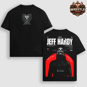 [WWE] Jeff Hardy Charismatic Enigma Wrestling Graphic T-Shirt, Hardy Boyz Inspired Streetwear Tee, WWE TNA ECW Vintage Style Shirt, Artistic Face Paint Design, Oversized Cotton Unisex Casual Outfit, Retro Fan Apparel Gift
