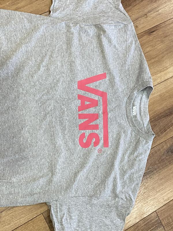 Vans Hot Pink Logo Grey Shirt