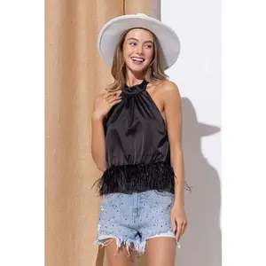 BACKSTAGE HALO HALTER TOP