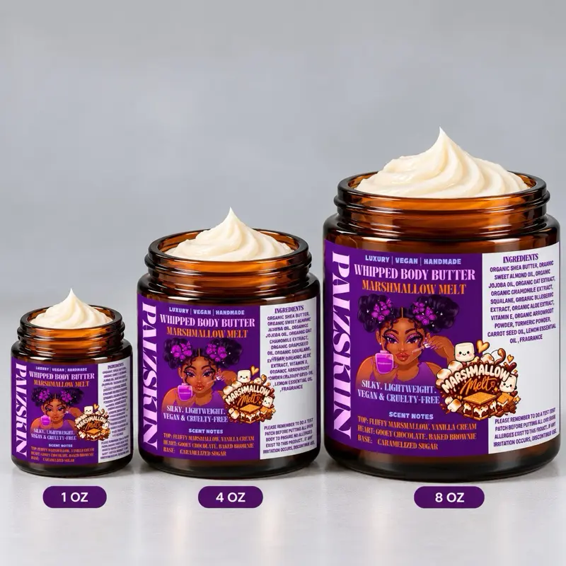 PALZSKIIN BODY BUTTER - Hydrating Cream for Dry Skin, Smooth Glow, Aloe & Shea Butter, Vegan & Cruelty-Free
